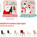 Miniatyrbild 2 av 7: Julstolsöverdrag, julhem middagsbord, julstolsöverdrag för vitt