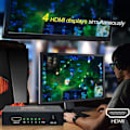 Miniatyrbillede 5 af 8: HDMI-splitter 1 ind 4 ud, et minut fire linjer 4k high definition skærm