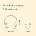Pikkukuva 3 / 7: Bluetooth-kuulokkeet, langattomat stereokuulokkeet, taitettavat langattomat kuulokkeet