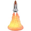 3D Dekoration Natlampe, 3D Printing Raketlampe Rumfærge Lampe USB KLB