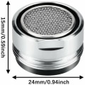 Miniatyrbilde 3 av 5: Piece Aerator Faucet M24 Badkran Nozzle KLB