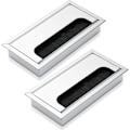Pikkukuva 1 / 5: 2-osainen kaapeliläpivientisarja - Alumiini - 160 x 80 mm - Väri: hopea KLB