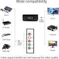 Miniatyrbilde 6 av 7: 1080P HDMI til komponentkonverter skalerer, HDMI-inngang til YPbPr konverterer HDMI til