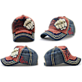 Pikkukuva 4 / 5: Unisex Vintage Ulkoilupäähine Baseball-lippis Urheilulippis Snapback Trucker-lippis - Sininen-