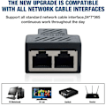 Miniatyrbillede 6 af 8: RJ11-fordeleradaptersplitter, 2 stk. Ethernet-stiksplitter-stik