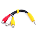 Miniatyrbillede 1 af 3: TV Video AV-komponent adapterkabel, AV-indgangsadapter
