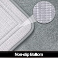 Miniatyrbillede 3 af 5: Memory Foam Bademåtte, Super Komfortabel Fløjls Badeværelse Tæppe, Absorberende, Skridsikker, Maskinvaskbar, 16x24 Tommer Kul Grå