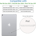 Miniatyrbillede 2 af 7: Etui kompatibel med iPad 10,2 tommer 2021/2020 iPad 9./8.