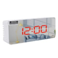 Miniatyrbild 1 av 7: TS-S69-R Multifunktionell LED-väckarklocka Batteridriven Dubbel funktion Spegel Mak
