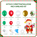 Miniatyrbillede 3 af 8: Juleballonbue Girlande Kit 115stk Grøn Rød
