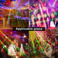 Miniatyrbillede 7 af 7: Feststemningslys, diskokugle mini lydaktiveret DJ diskolys RGB LED blitzlys