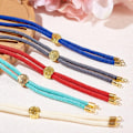Miniatyrbillede 3 af 8: 5-strenget justerbar nylon-skyde-armbånd til fremstilling af snoet snorarm KLB