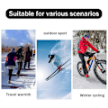 Miniatyrbild 6 av 6: Ski Snow Handskar Vinter Kallt Väder Vindtät Svart och Vit KLB