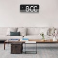 Miniatyrbild 7 av 7: XM905 Multifunktionell ljudstyrd väckarklocka LED elektronisk väggklocka (svart)