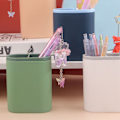 Miniatyrbillede 5 af 5: Moderne to-tone penneholder til kontor, makeup, skrivebord - Grøn