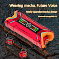 Pikkukuva 4 / 8: Futuristisen Sci-fi Mecha -tyyliset TWS langattomat Bluetooth 5.3 -punaiset