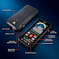 Miniatyrbilde 6 av 7: Digitalt multimeter med 10000 tellinger, Kaiweets KM601 intelligent