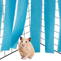 Miniatyrbilde 3 av 5: 2-pakks lite dyrehammock for hamster, blå (ekskludert jernrist) KLB