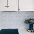 Miniatyrbilde 4 av 5: (10 fliser, tykkere versjon) Skrell og lim backsplash, t-banefliser, imiterte keramiske fliser