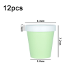 Miniatyrbilde 2 av 5: Pakke med 12 200 ml maskeflasker med indre lokk, rett maskeglass grønn KLB