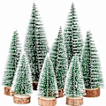 Miniatyrbild 1 av 8: 8 st 3 storlekar Mini Julgran Artificiell Miniatyr Julgran Grön Mini KLB