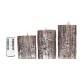 Miniatyrbild 1 av 8: 3-pack LED-ljus i form av tall med dimbar fjärrkontroll, varmt ljus, KLB