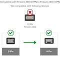 Miniatyrbillede 4 af 8: IEEE 1394 Firewire 800 til 400 Firewire Firewire 9 til 4 datakabel 1394 kabel KLB