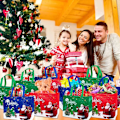 Miniatyrbild 6 av 6: Stora julklappspåsar, julklappspåsar för presenter, gröna