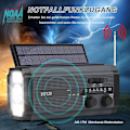 Miniatyrbillede 3 af 7: Milfech Solar Radio, AM/FM Crank Radio, Bærbar Nødradio med 5000 mAh