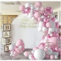 Miniatyrbild 5 av 5: 107-delad rosa ballongbåge-set, färgglad konfettiballonggirlang-set, pojkar och flickors födelsedagar, babyshower, fester, bröllopsshower, bröllopsdekorationer