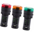Miniatyrbillede 2 af 5: Rød AD16-22SM 22mm LED Signallys Signal Buzzer Bip - Rød