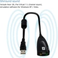 Miniatyrbilde 5 av 7: Eksternt USB-lydkort for datamaskin USB-lydstereoadapter for eksternt