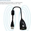 Miniatyrbillede 5 af 7: Eksternt USB-lydkort til computer USB-lydadapter til eksternt