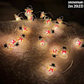Miniatyrbillede 3 af 4: Snemand Juletræ Dekorationer Julemand LED Lys KLB