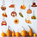 Miniatyrbillede 4 af 6: 24 stk. Thanksgiving hængende loftsvirvlende vedhæng til ophængning