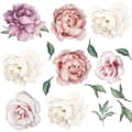 Pionväggdekaler, blomväggdekaler, pioner, rosor, blommiga väggdekaler