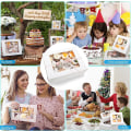 Miniatyrbilde 5 av 5: Sett med 12 12-hulls cupcake-bokser med vindu Hvit, 32,7 x 25 x 9 cm (13 x 9,8 x 3,54 \")