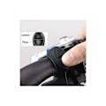 Miniatyrbild 5 av 5: USB-laddningsbar cykelklocka 120 DB osynlig cykling högt larm vattentät signalhorn 4 varningslägen ring för landsvägscykel skoterstyre（Grön） KLB