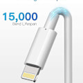 Pikkukuva 2 / 5: 3-pakkaus iPhone 2M latauskaapeli MFI-sertifioitu Lightning