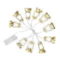 Miniatyrbillede 7 af 8: Lys Kerosene Lampe Form Guld Ramadan Dekorative KLB