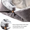 Miniatyrbilde 2 av 5: Katteseng, vaskbar fluffy kattematte - 2-i-1 myk sofaseng