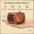 Pikkukuva 2 / 5: R-818 Puinen retro-radio Bluetooth-kaiuttimella, kannettava FM VHF