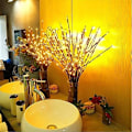 Miniatyrbillede 7 af 8: Lysgrene / Dekorative grene brune med 20 LED