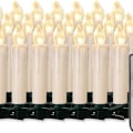 Miniatyrbillede 1 af 5: LED stearinlys 20 stk., dæmpbare og trådløse, varm hvid KLB