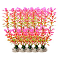 Miniatyrbilde 1 av 5: 10 stk plastplanter kunstig lang plast akvarium rosa KLB