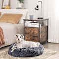 Miniatyrbillede 2 af 5: Hundeseng, katteseng, blød plys overflade, 60 cm, mørkegrå KLB