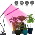 Miniatyrbilde 1 av 5: Plantelampe, ny 2 hoder vekstlampe, AUTO Timing-ON/OFF hagebruk Led-lampe for frøplanter, sukkulenter, orkideer