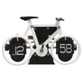 Retro cykelformad automatisk flip-klocka Heminredning Flip-klocka (Vit)