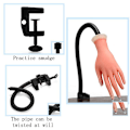 Miniatyrbild 4 av 7: Nagelövningsmodellhand, nageldisplay manikyrtillbehör, flexibel rörlig