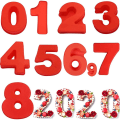 Pikkukuva 3 / 8: 10 tuuman 9-osainen suuri numeromuotit leivontamuotit numero 7 KLB